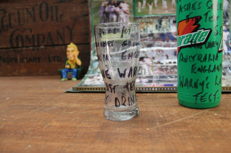 Load image into Gallery viewer, Shane Warne's Final Test - Collection Including Gatorade Bottle and Glass
