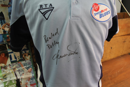 Shane Warne's Final Test - Collection Including Signed & Inscribed NSW Blues Shirt