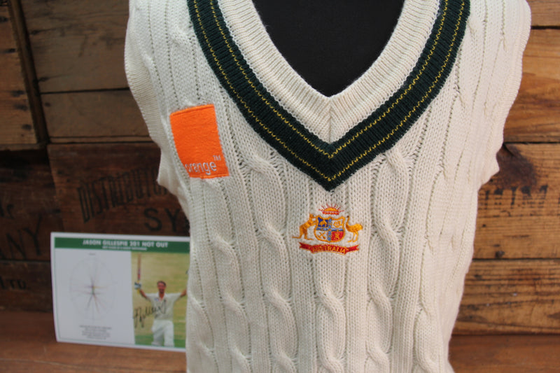 Load image into Gallery viewer, Australian Cricket - Jason Gillespie's Test Worn Sleeveless Jumper

