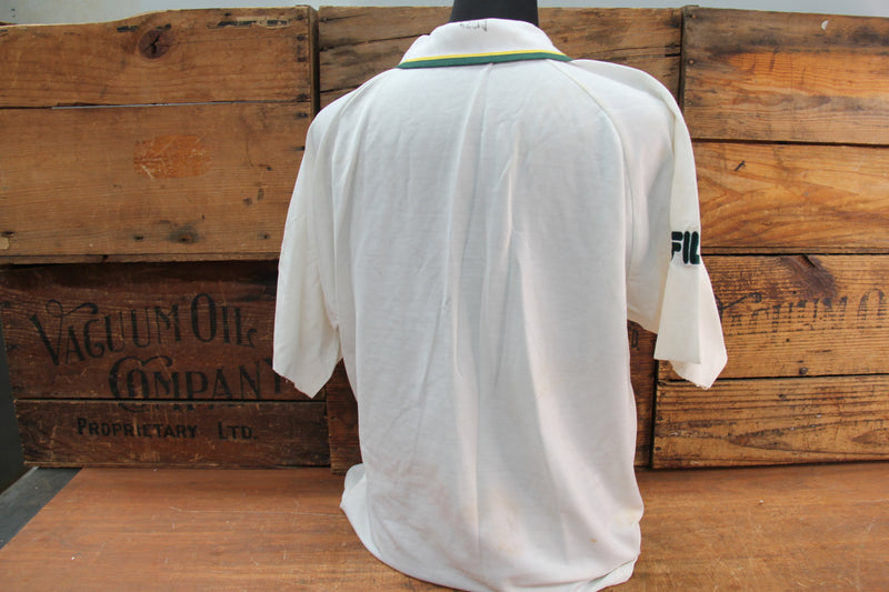 Load image into Gallery viewer, Australia v India 2001 - Jason Gillespie Test-Worn Shirt
