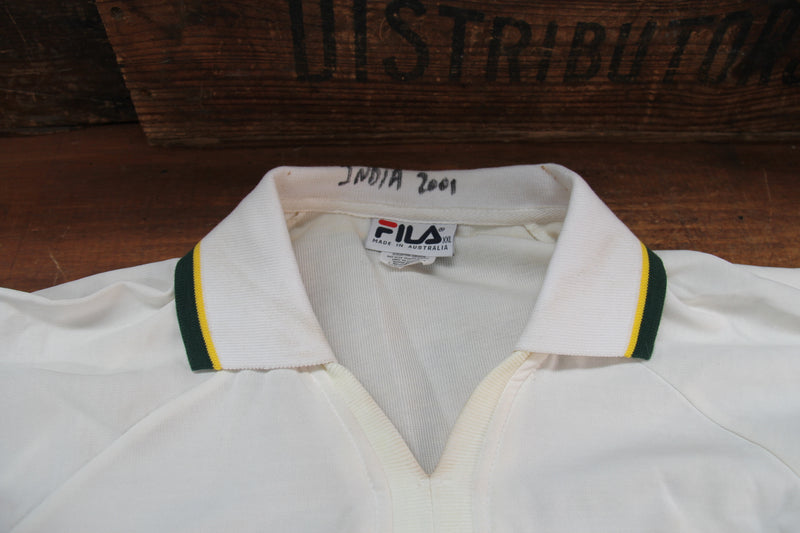Load image into Gallery viewer, Australia v India 2001 - Jason Gillespie Test-Worn Shirt
