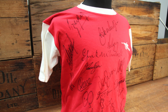 Arsenal Retro Shirt Personally Signed by a Host of Legends