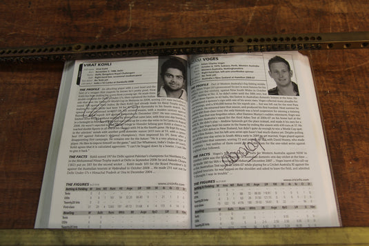ESPN CricInfo 2010 Guide Personally Signed by a Multitude of International Players