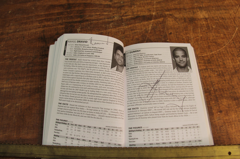 Load image into Gallery viewer, ESPN CricInfo 2010 Guide Personally Signed by a Multitude of International Players
