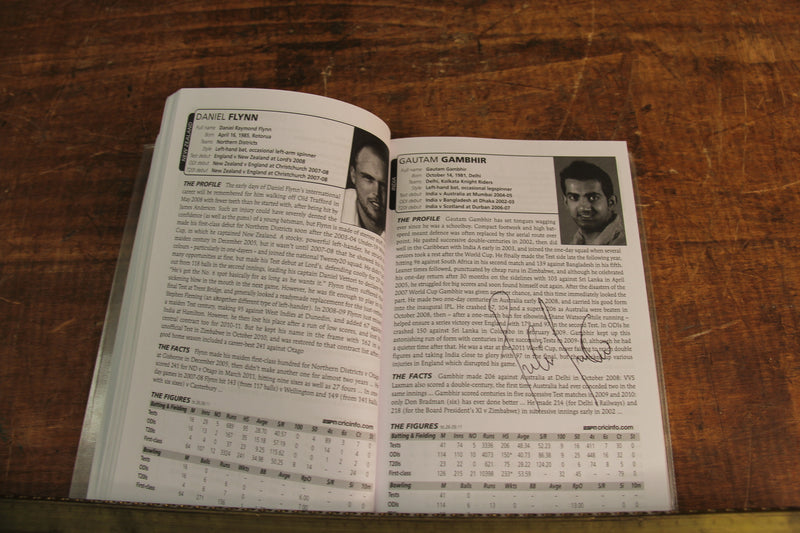 Load image into Gallery viewer, Wisden 2012 Cricket Guide Personally Signed by a Multitude of International Players
