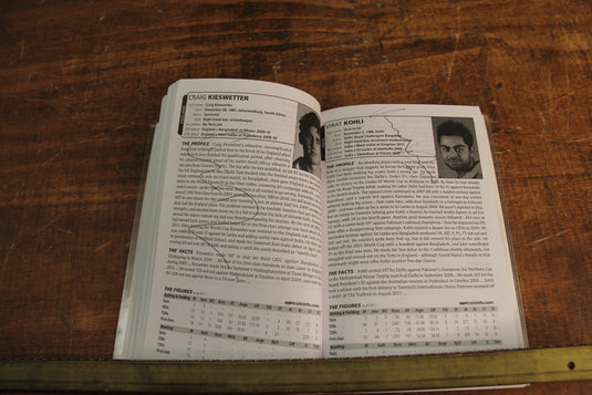 Wisden 2012 Cricket Guide Personally Signed by a Multitude of International Players