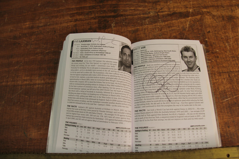 Load image into Gallery viewer, Wisden 2012 Cricket Guide Personally Signed by a Multitude of International Players

