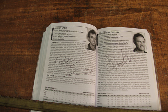 Wisden 2012 Cricket Guide Personally Signed by a Multitude of International Players