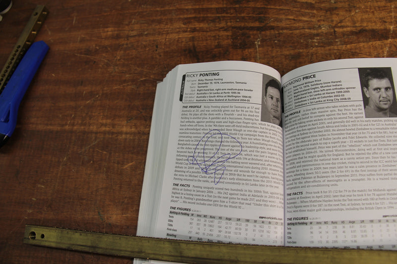 Load image into Gallery viewer, Wisden 2012 Cricket Guide Personally Signed by a Multitude of International Players
