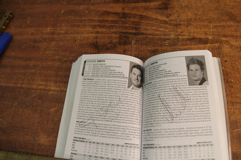 Load image into Gallery viewer, Wisden 2012 Cricket Guide Personally Signed by a Multitude of International Players
