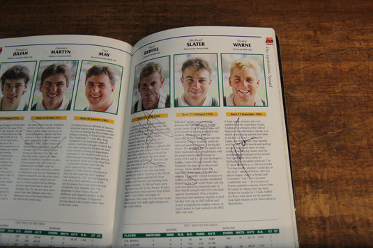 Australian Cricket - 1993 Ashes Program - Personally Signed Incl. Warne, Border