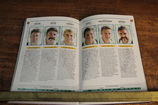 Australian Cricket - 1993 Ashes Program - Personally Signed Incl. Warne, Border