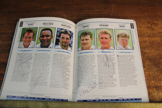 Australian Cricket - 1993 Ashes Program - Personally Signed Incl. Warne, Border