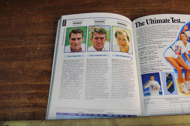 Load image into Gallery viewer, Australian Cricket - 1993 Ashes Program - Personally Signed Incl. Warne, Border
