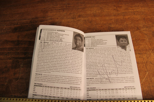 Wisden 2014 Cricket Guide Personally Signed by a Multitude of International Players