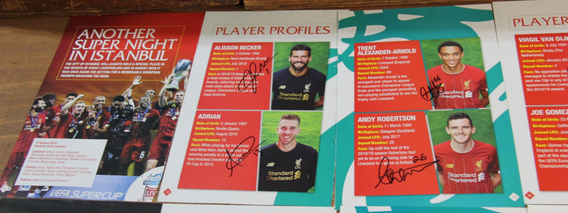 Load image into Gallery viewer, Liverpool FC 2019 Team-Signed Liverpool Annual Pages - ready to frame
