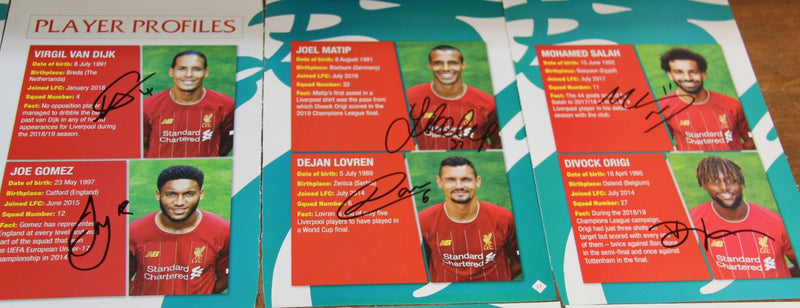Load image into Gallery viewer, Liverpool FC 2019 Team-Signed Liverpool Annual Pages - ready to frame
