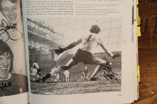 Liverpool History Personally Signed 8 Times by Kevin Keegan + Many Other Legends