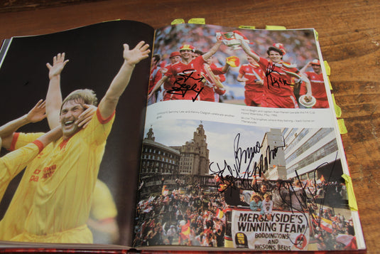Liverpool History Personally Signed 8 Times by Kevin Keegan + Many Other Legends