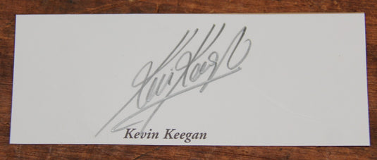 Kevin Keegan Liverpool FC Personally Signed Card - Signed in Fine Art Pencil