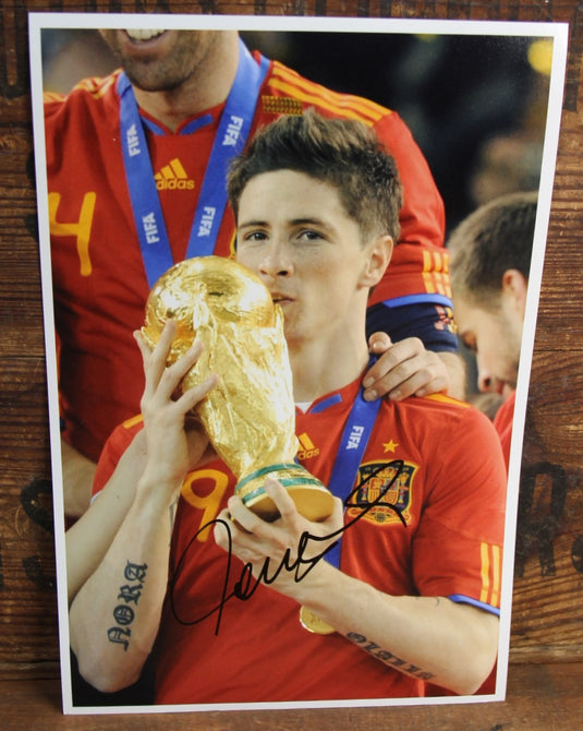 Spain 2010 World Cup Winners - Fernando Torres Signed Photo