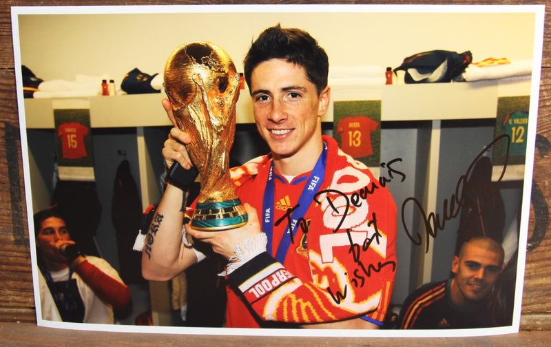 Load image into Gallery viewer, Spain 2010 World Cup Winners - Fernando Torres Signed Photo
