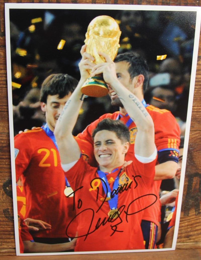 Load image into Gallery viewer, Spain 2010 World Cup Winners - Fernando Torres Signed Photo
