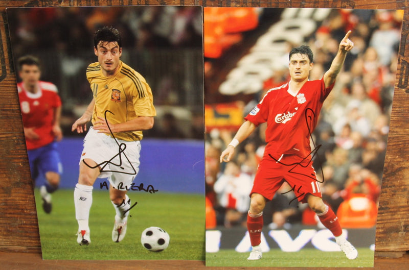Load image into Gallery viewer, Liverpool FC/Spain Albert Riera Personally Signed Photos x 2
