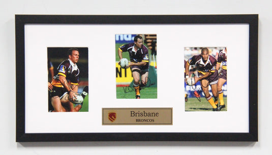 Brisbane Broncos - Unique Legends - Personally Signed by Langer, Lockyer, Hodges