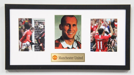 Manchester United Legends - Personally Signed by Rooney, Giggs and Stam