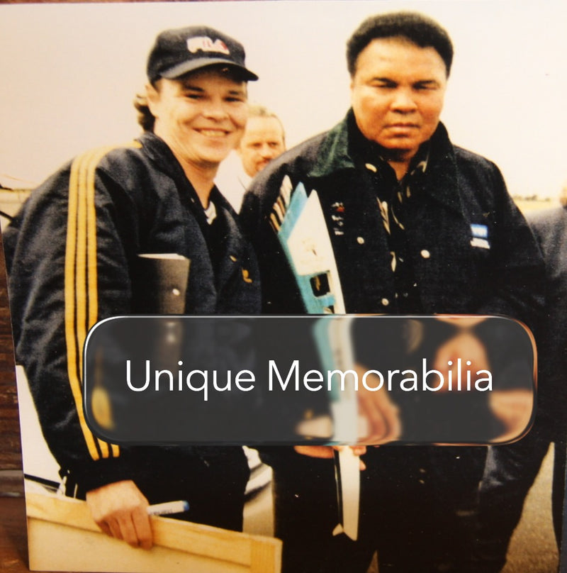 Load image into Gallery viewer, Muhammad Ali Personally Signed 2000 Olympics Postcard with Rare Photo Proof

