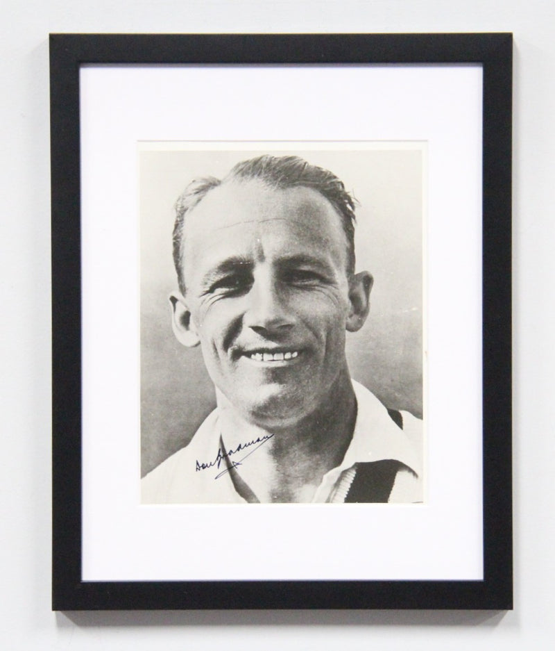 Load image into Gallery viewer, Sir Donald Bradman Personally Signed Photo, Framed - Exceptional Provenance
