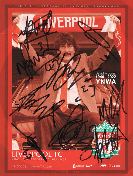Liverpool FC 2021 Program Personally Signed by 8