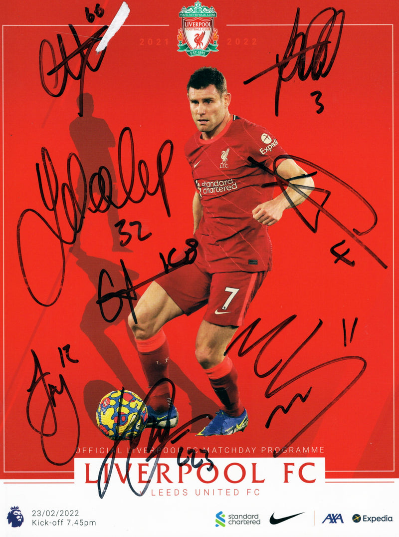 Load image into Gallery viewer, Liverpool FC 2022 Program Personally Signed by 8
