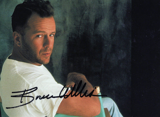 Bruce Willis Personally Signed Photo