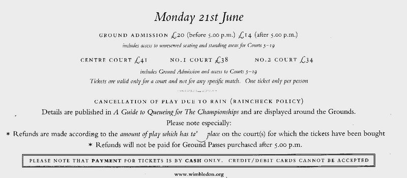 Load image into Gallery viewer, Roger Federer &amp; Rafael Nadal Personally Signed 2010 Wimbledon Queue Card
