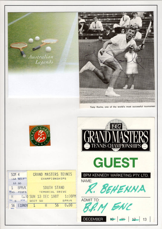 Legends of Tennis Personally Signed Collection, 1945-2001