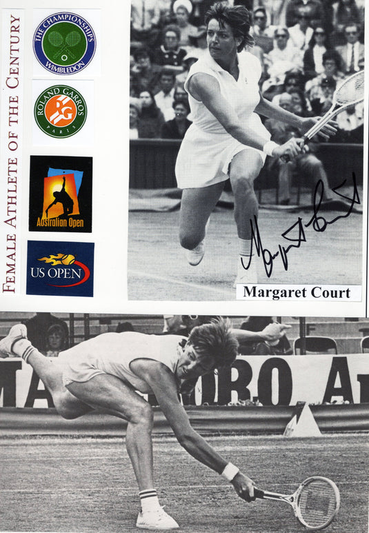 Legends of Tennis Personally Signed Collection, 1945-2001