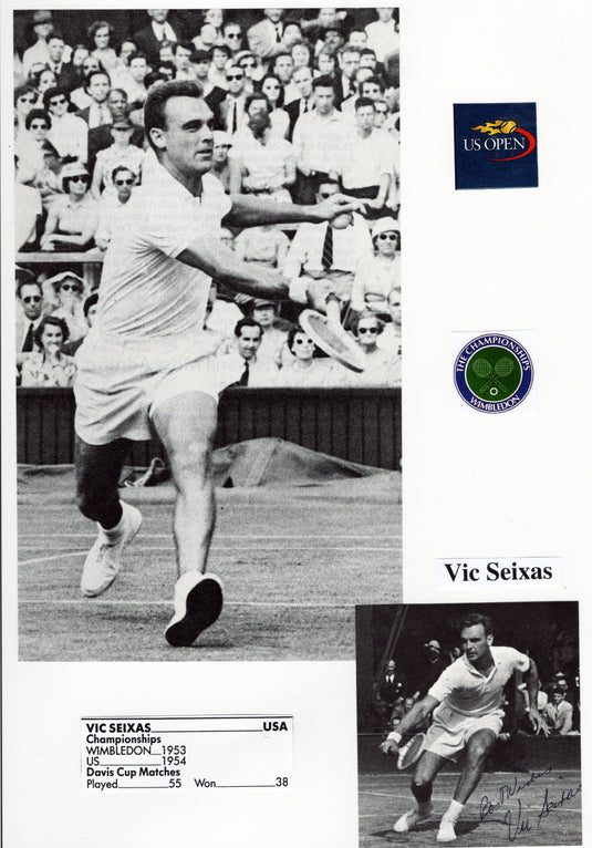 Legends of Tennis Personally Signed Collection, 1945-2001