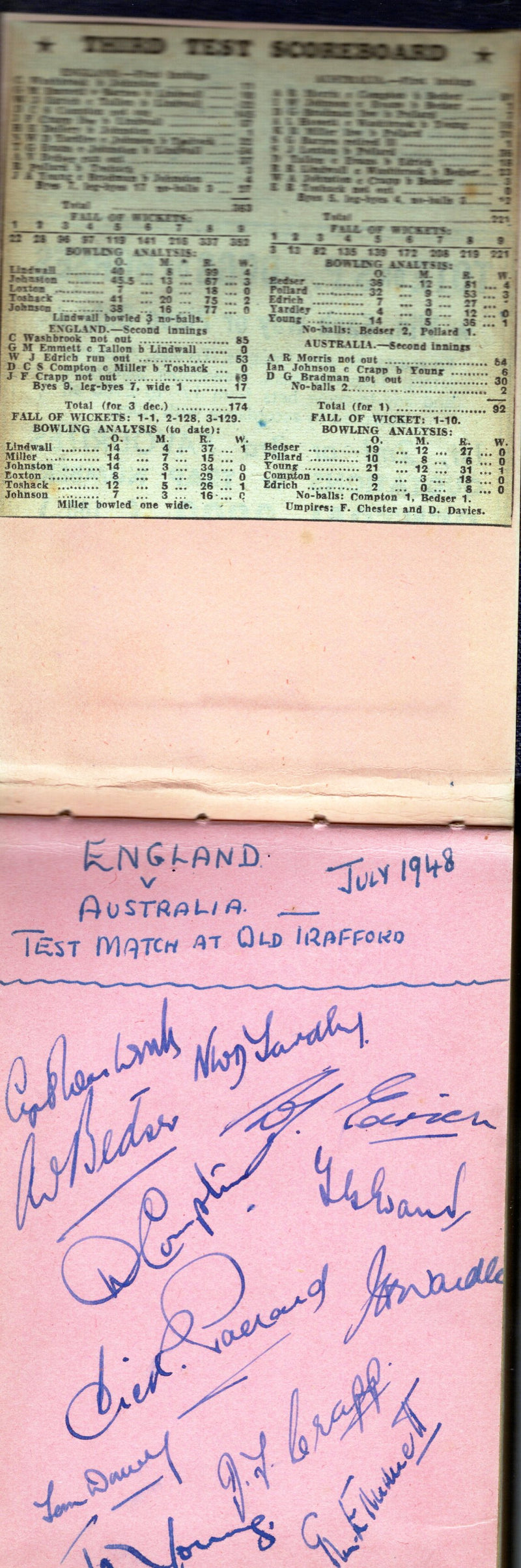 Load image into Gallery viewer, "The Invincibles" - Australia's Greatest Cricket Team - Signed by the Team
