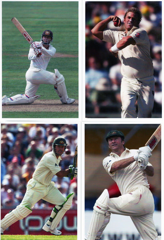 Australia 1997 Ashes Tour Team Personally Signed Sheet - Warne, Waughs, Ponting