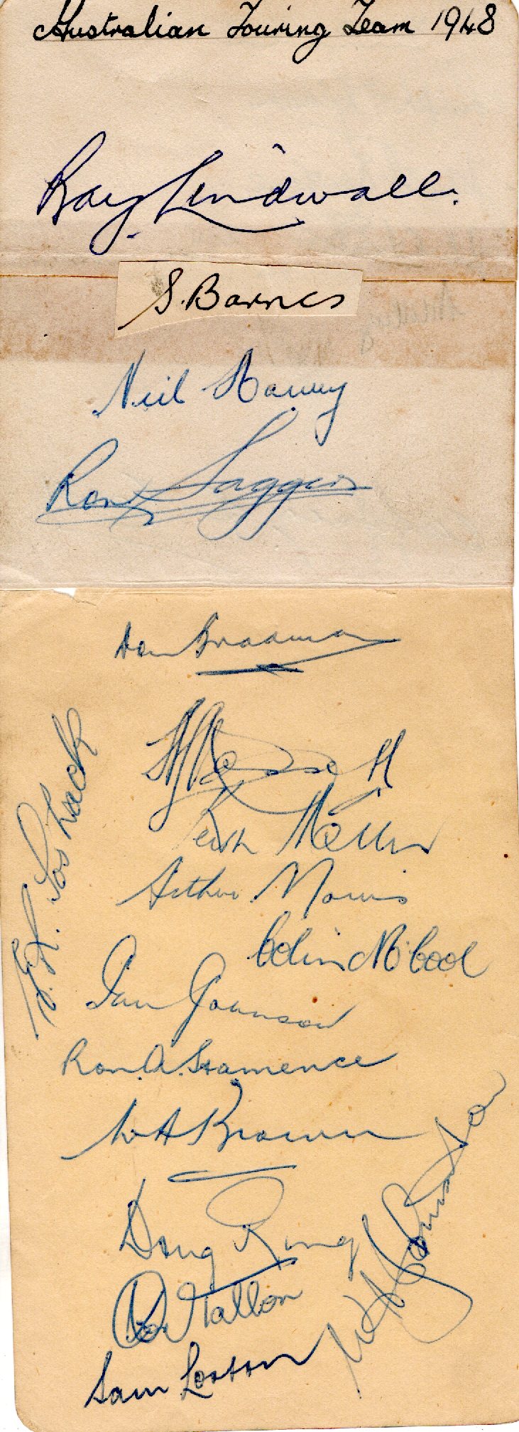 Load image into Gallery viewer, "The 1948 Invincibles" - Australia's Greatest Cricket Team - Personally Signed by the Team
