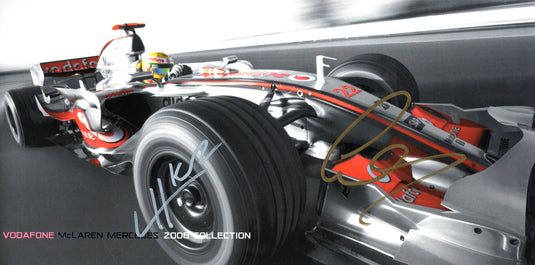 Lewis Hamilton & Heikki Kovalainen Personally Signed 2008 McLaren Mercedes Collection