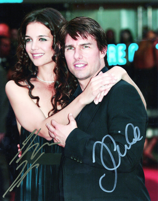 Tom Cruise and Katie Holmes Personally Signed Photo