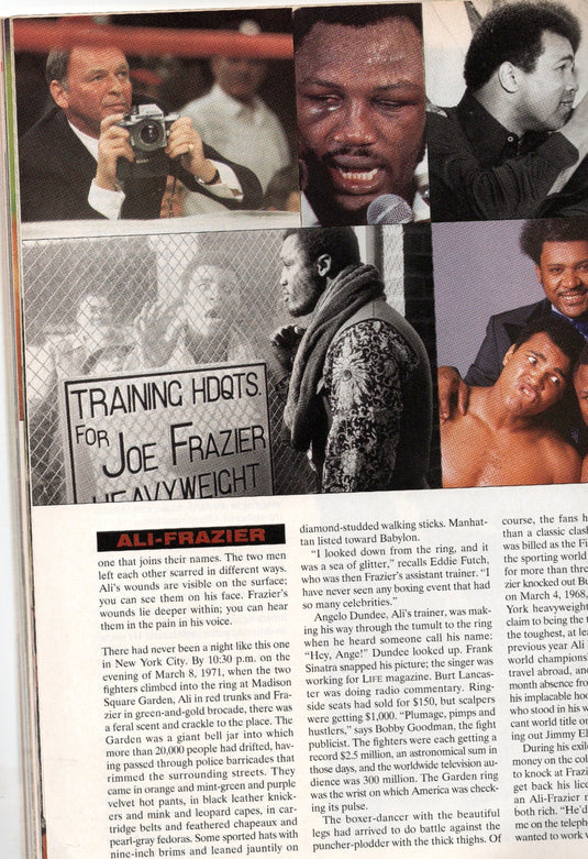 Muhammad Ali & Joe Frazier Personally Signed Sports Illustrated Magazine