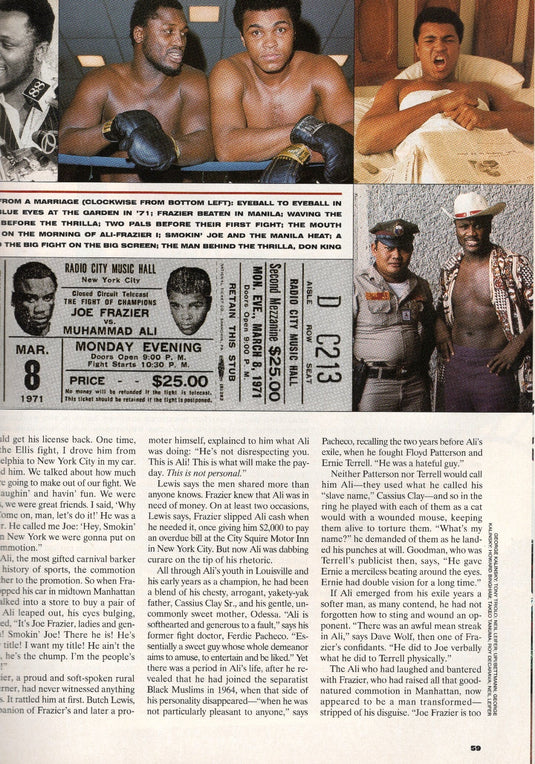 Muhammad Ali & Joe Frazier Personally Signed Sports Illustrated Magazine