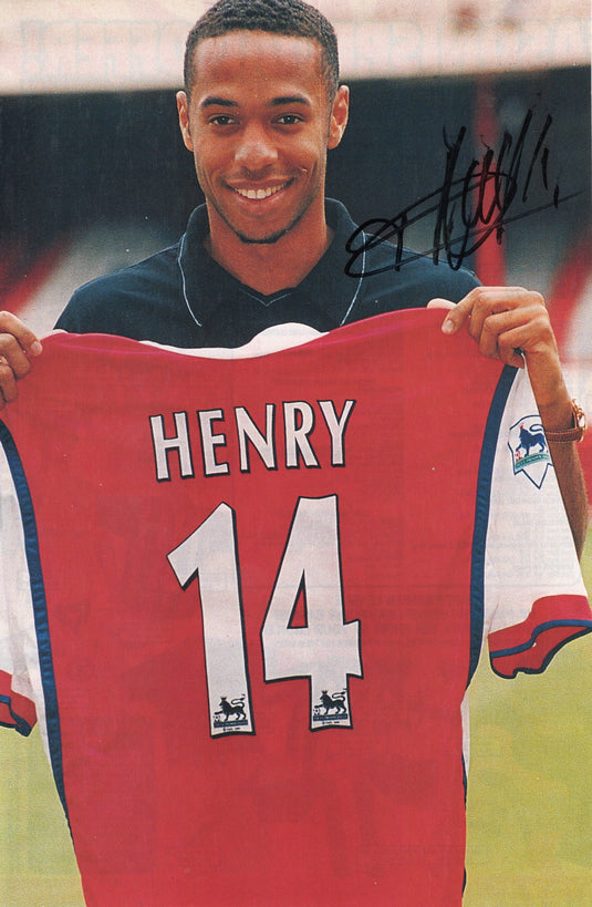 Thierry Henry Personally Signed Arsenal Image
