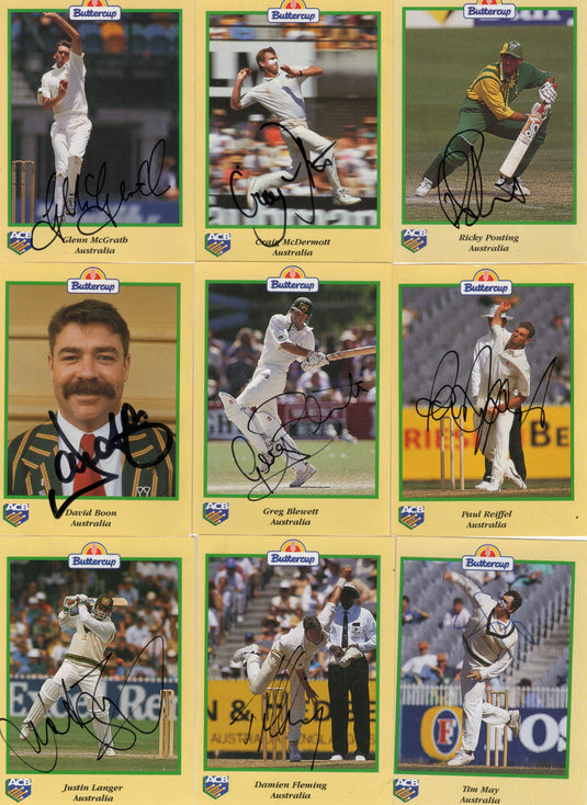 Australian & West Indies Cricket Legends, 23 x Personally Signed Cards