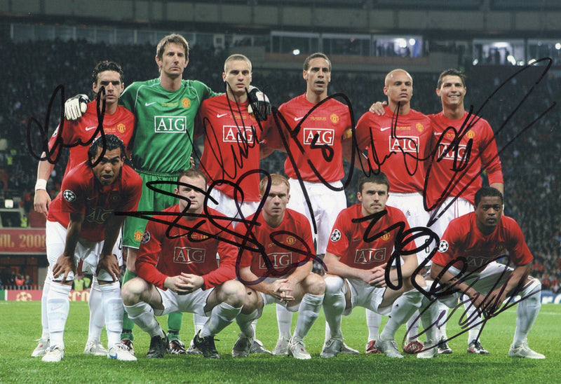 Load image into Gallery viewer, Manchester United - 2008 Champions Leage Winners Team Signed Photo
