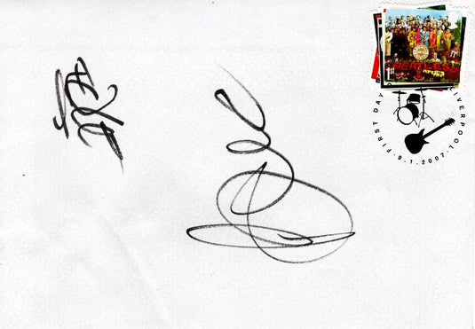 Bono and The Edge Personally Signed First Day Cover, 2007 - U2